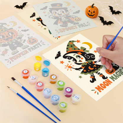 Retro Halloween Pals mini paint by numbers – image 12