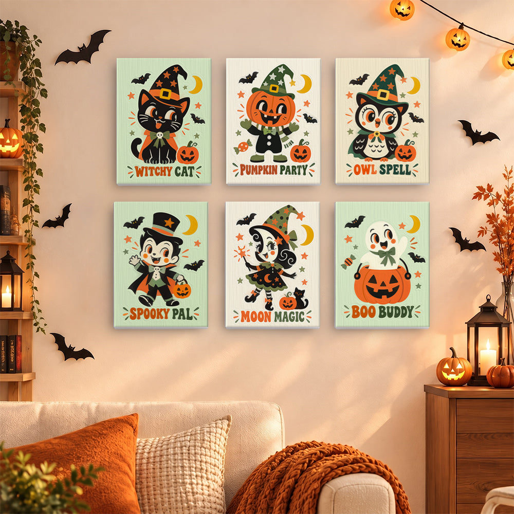 Retro Halloween Pals mini paint by numbers – image 15