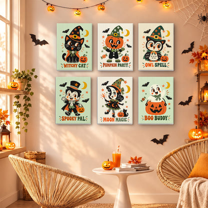 Retro Halloween Pals mini paint by numbers – image 16