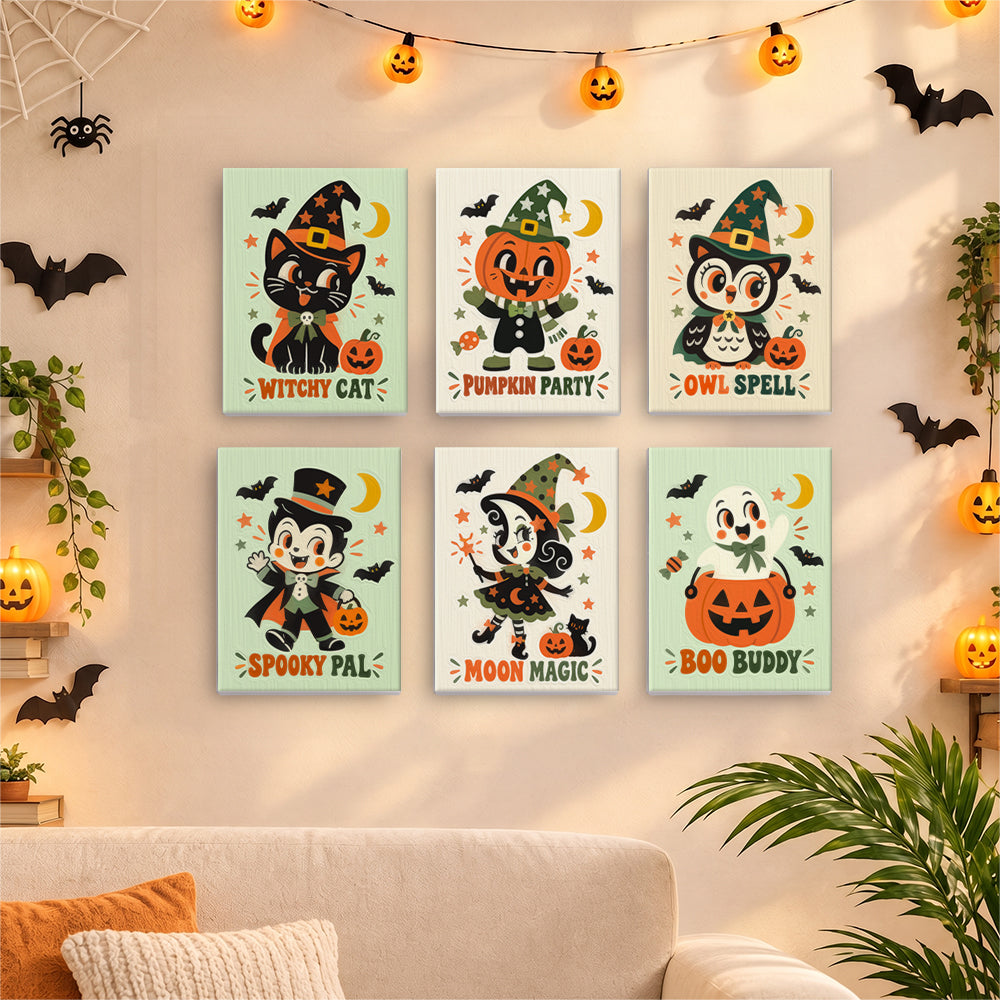 Retro Halloween Pals mini paint by numbers – image 17