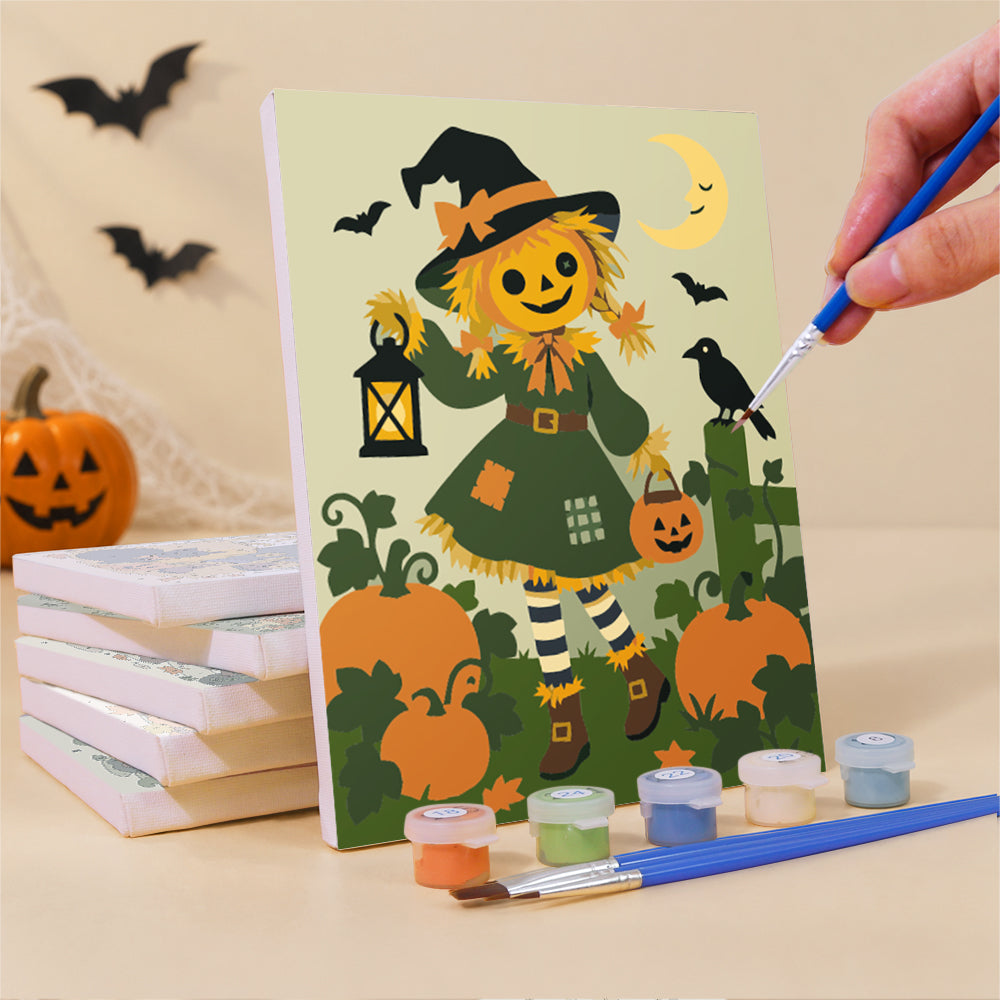 Scarecrows, Crows and Lanterns mini paint by numbers – image 3