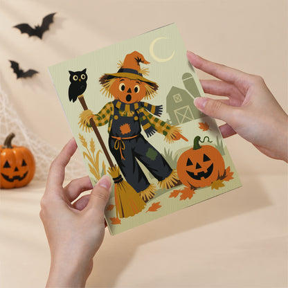 Scarecrows, Crows and Lanterns mini paint by numbers – image 6