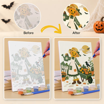 Scarecrows, Crows and Lanterns mini paint by numbers – image 10