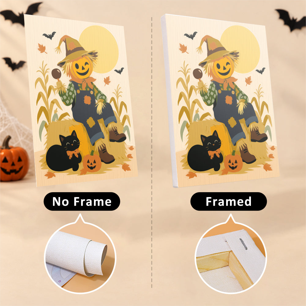 Scarecrows, Crows and Lanterns mini paint by numbers – image 13
