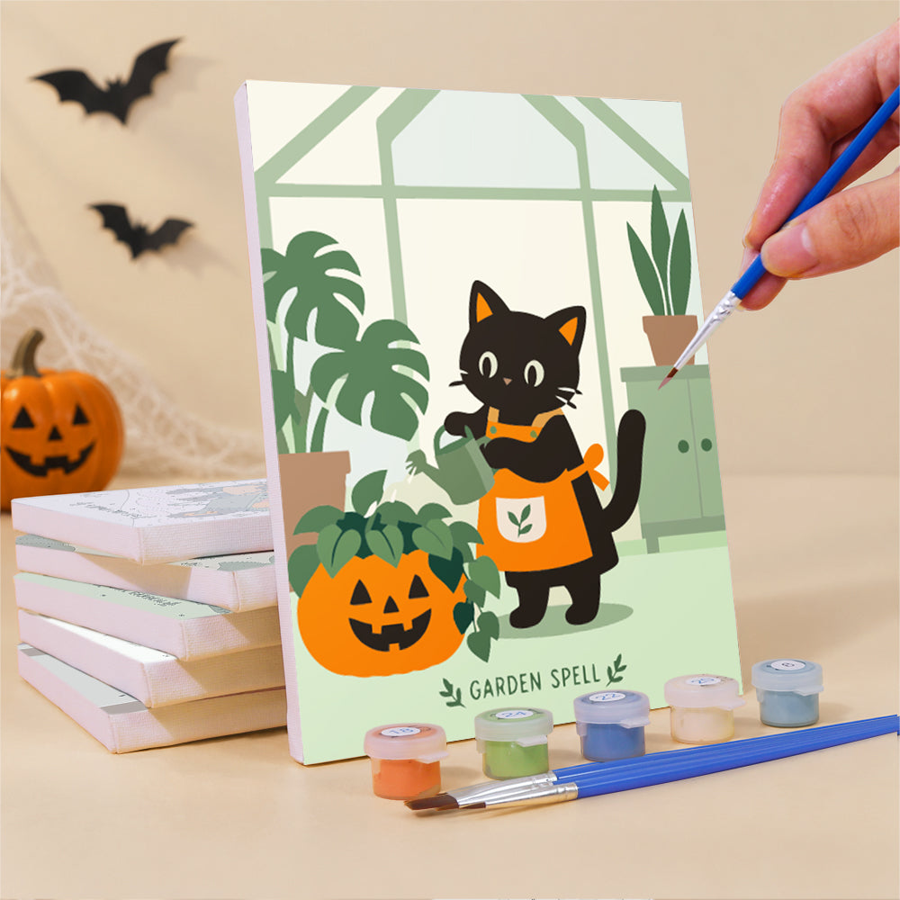 Halloween Garden Helpers mini paint by numbers – image 3