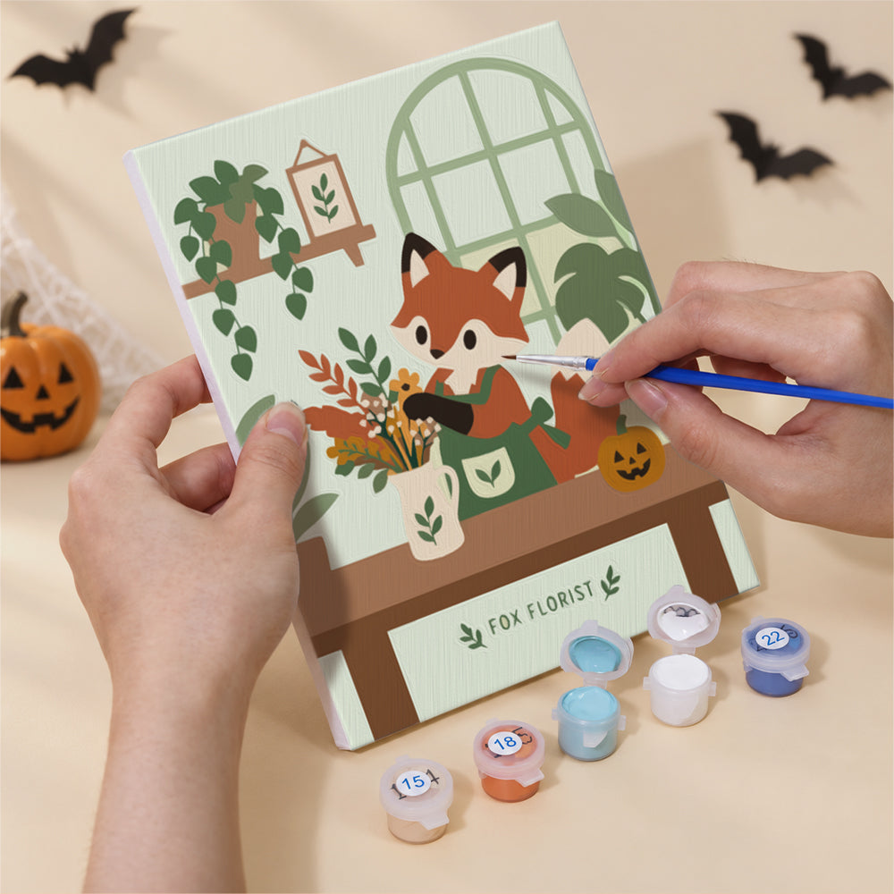 Halloween Garden Helpers mini paint by numbers – image 5