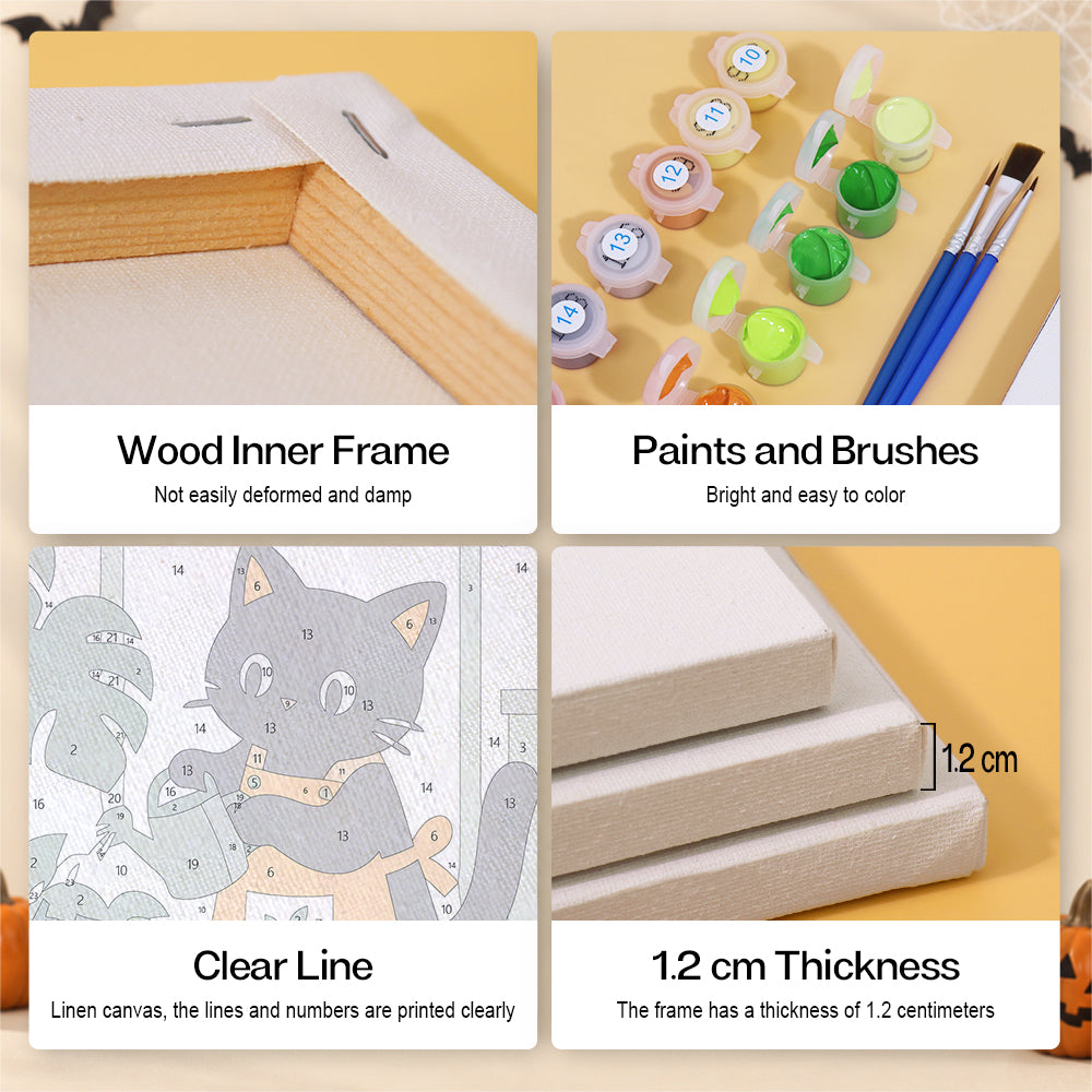 Halloween Garden Helpers mini paint by numbers – image 9