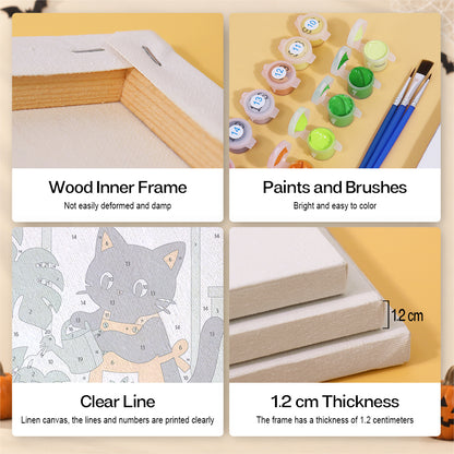 Halloween Garden Helpers mini paint by numbers – image 9