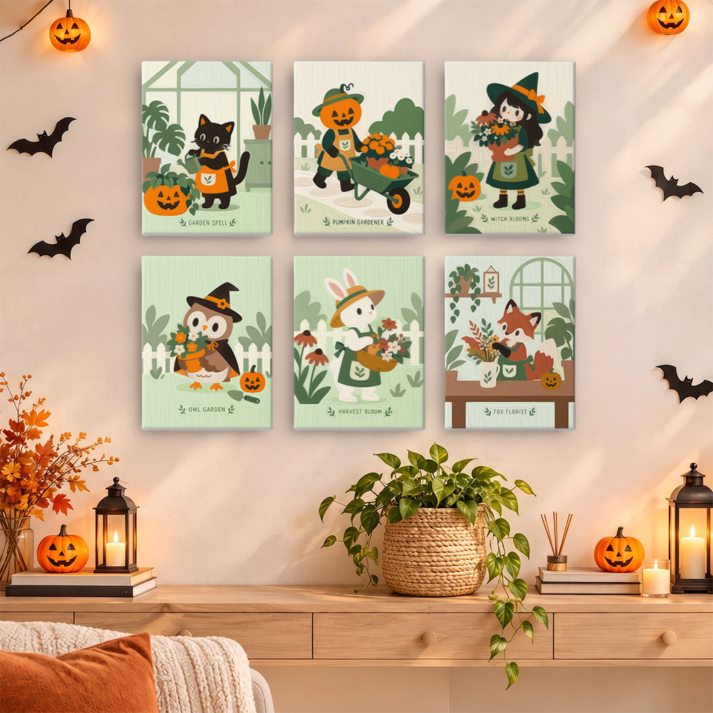 Halloween Garden Helpers mini paint by numbers – image 14
