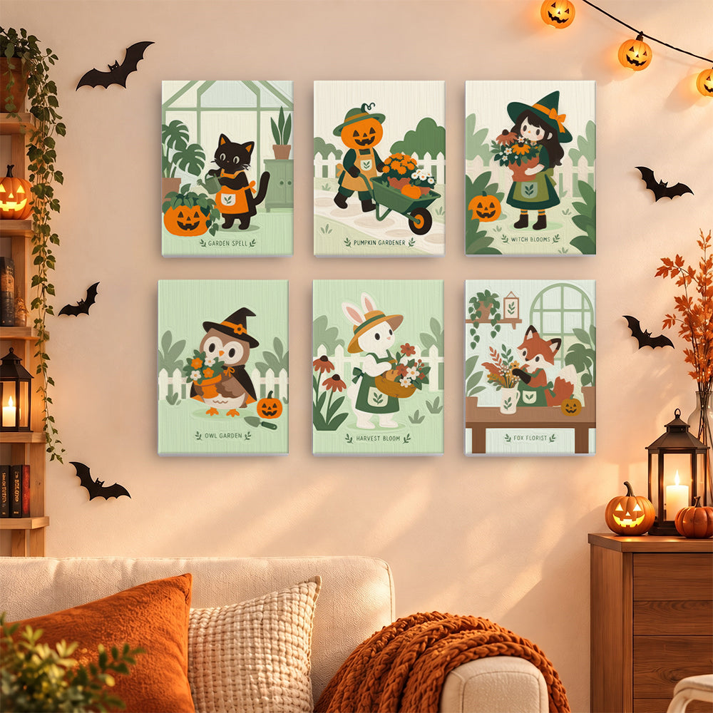 Halloween Garden Helpers mini paint by numbers – image 15