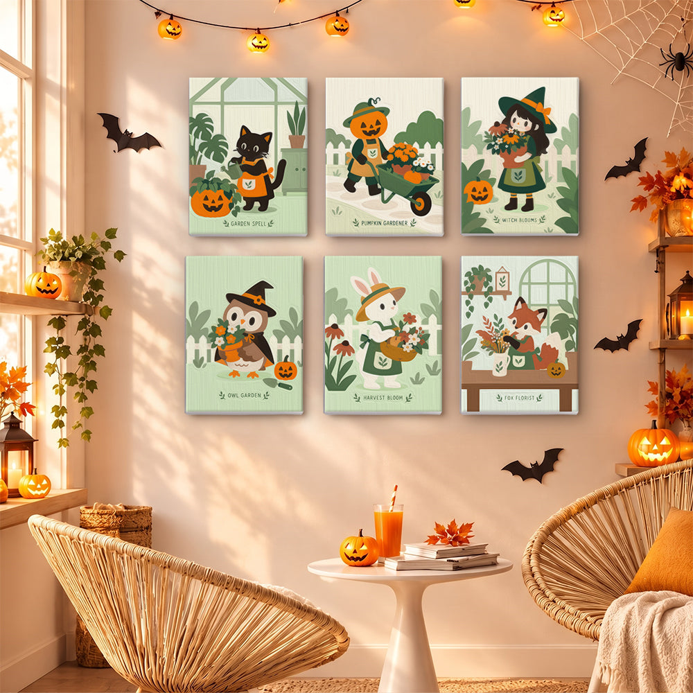 Halloween Garden Helpers mini paint by numbers – image 16