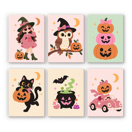 Pastel Halloween Cuties mini paint by numbers – image 7