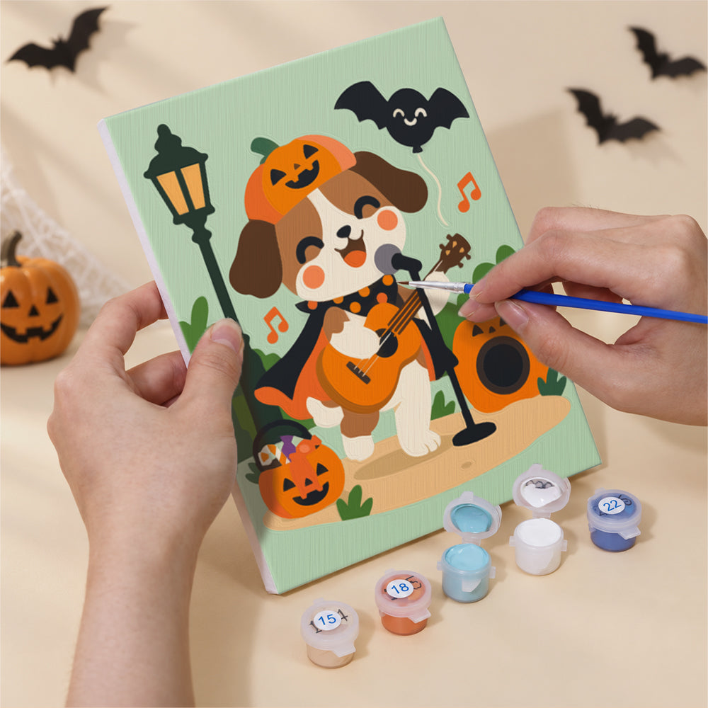 Raccoon DJ and Bonfire Jam mini paint by numbers – image 5