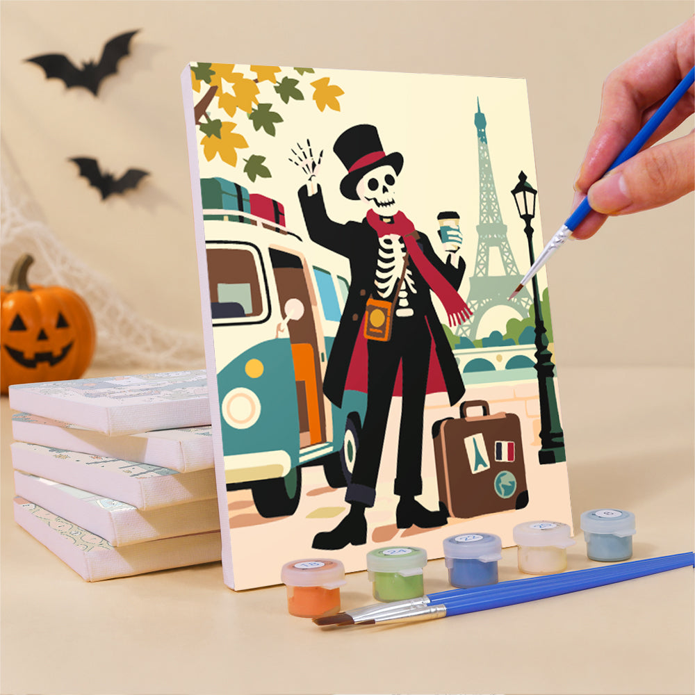 Skeleton and Ghost World Tour mini paint by numbers – image 3