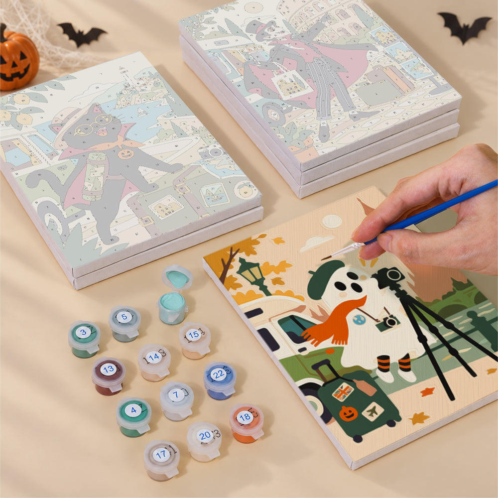 Skeleton and Ghost World Tour mini paint by numbers – image 4