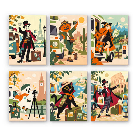 Halloween Travelers mini paint by numbers – image 7