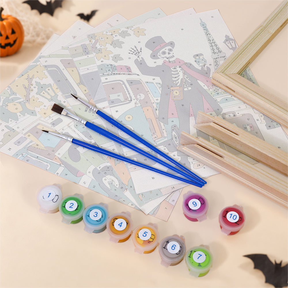 Skeleton and Ghost World Tour mini paint by numbers – image 11