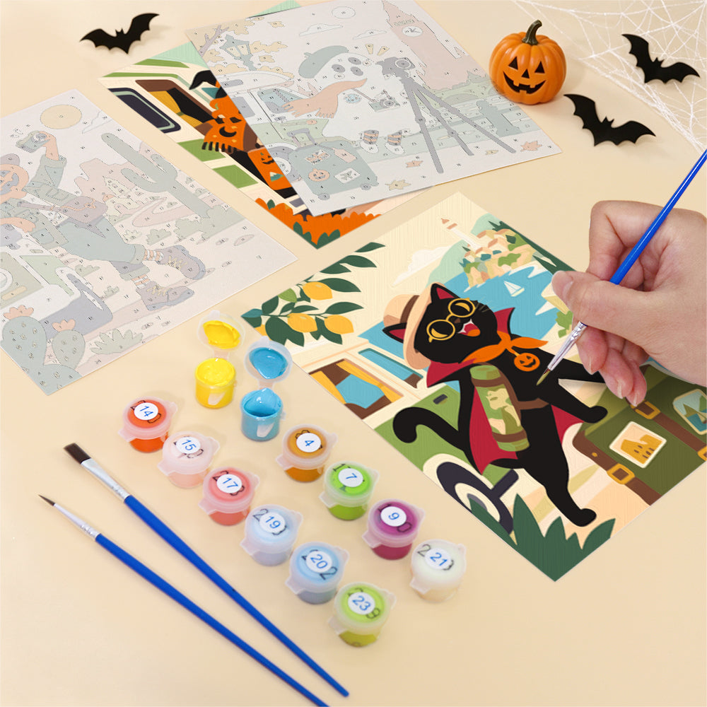 Skeleton and Ghost World Tour mini paint by numbers – image 12