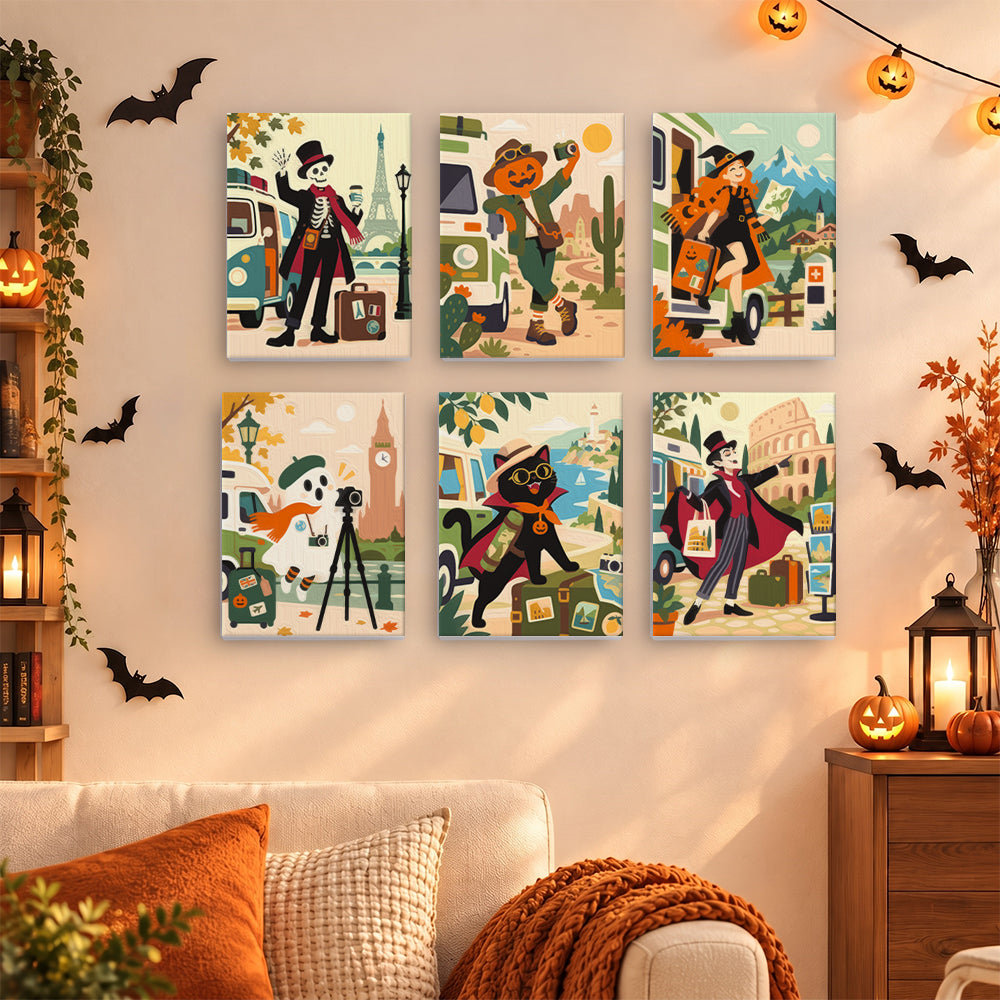 Skeleton and Ghost World Tour mini paint by numbers – image 15