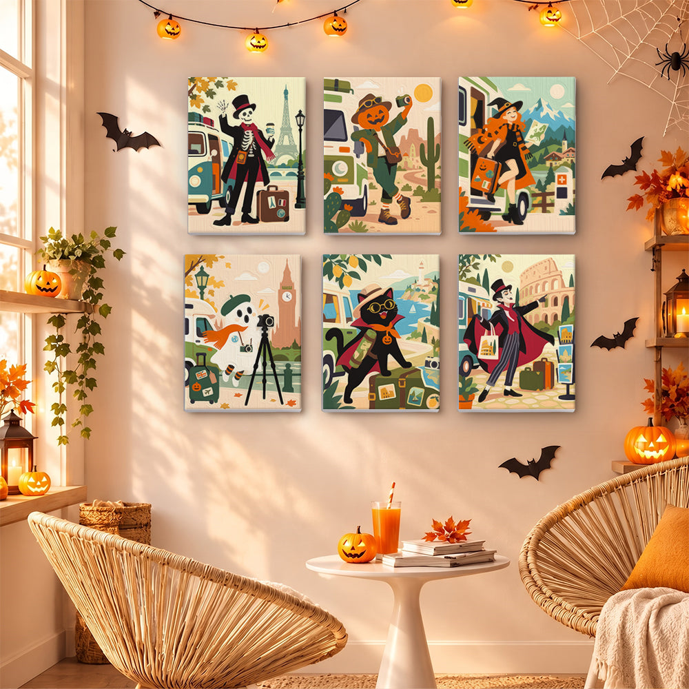Skeleton and Ghost World Tour mini paint by numbers – image 16