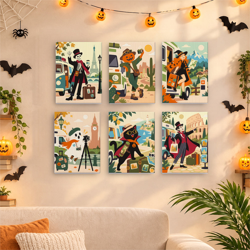 Skeleton and Ghost World Tour mini paint by numbers – image 17