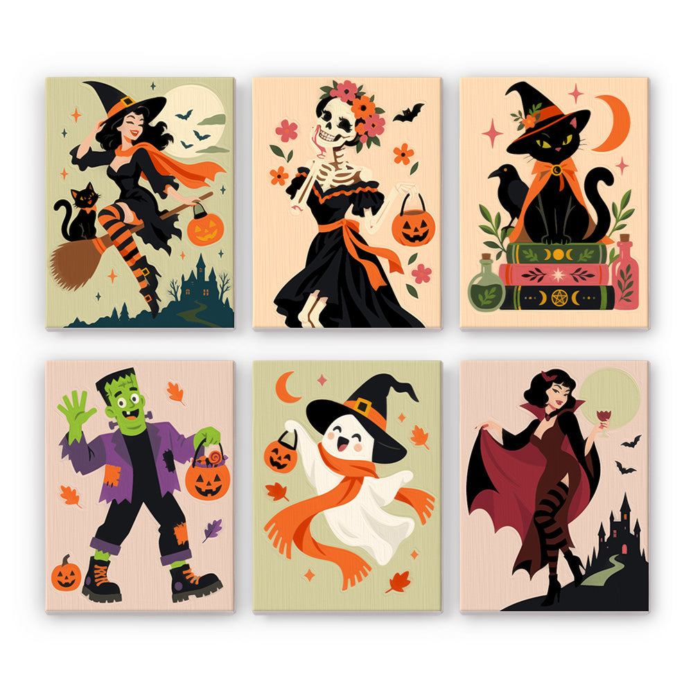 Classic Halloween Characters mini paint by numbers – image 7
