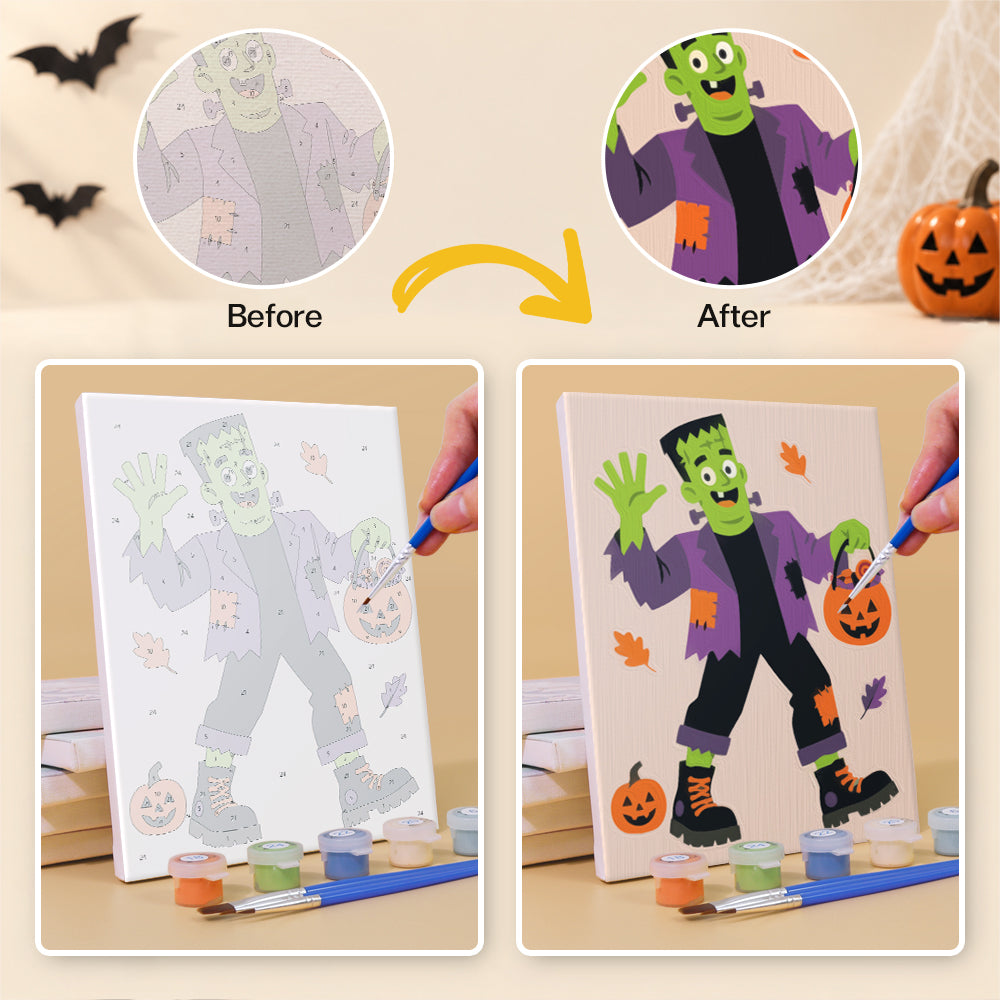 Classic Halloween Characters mini paint by numbers – image 10