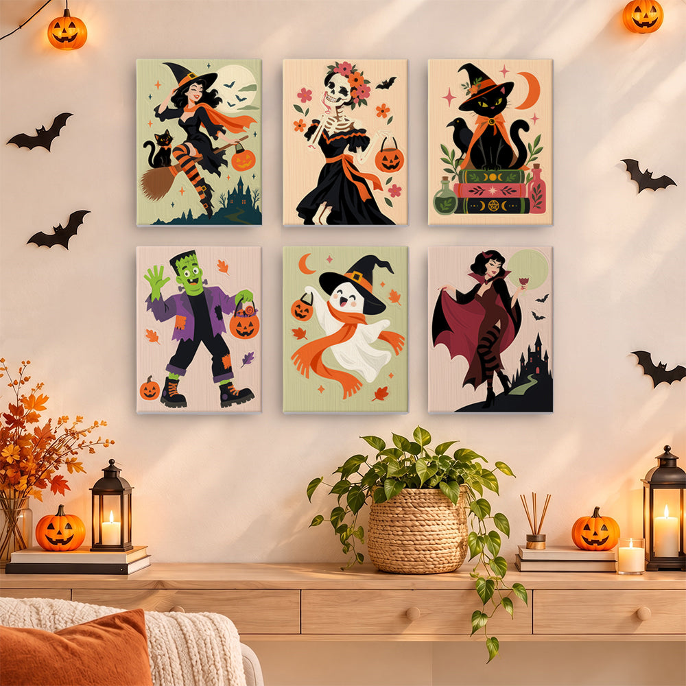 Classic Halloween Characters mini paint by numbers – image 14