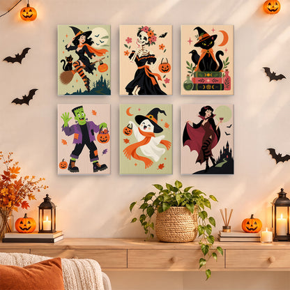 Classic Halloween Characters mini paint by numbers – image 14