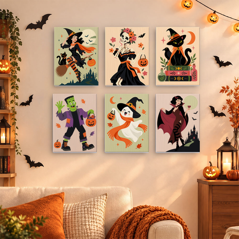 Classic Halloween Characters mini paint by numbers – image 15