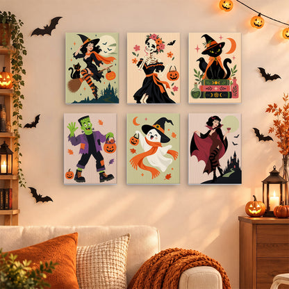 Classic Halloween Characters mini paint by numbers – image 15