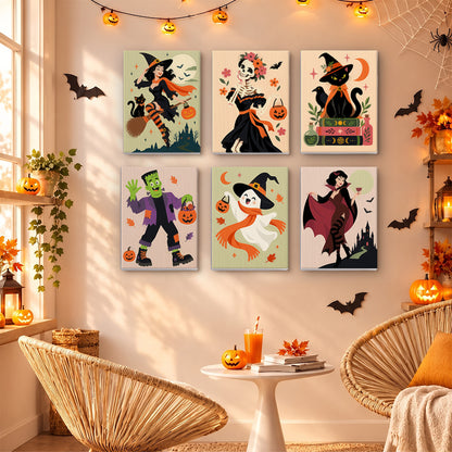 Classic Halloween Characters mini paint by numbers – image 16