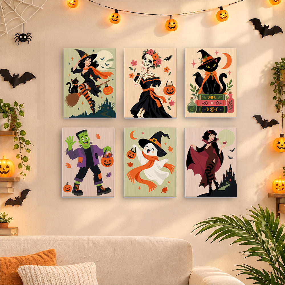 Classic Halloween Characters mini paint by numbers – image 17
