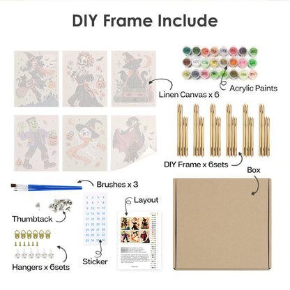 Classic Halloween Characters mini paint by numbers – image 18