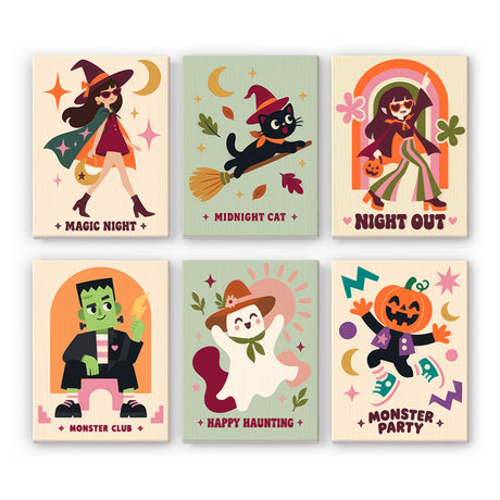 Retro Halloween Night Crew mini paint by numbers – image 7