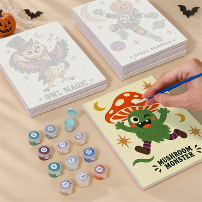 Quirky Halloween Creatures mini paint by numbers – image 4