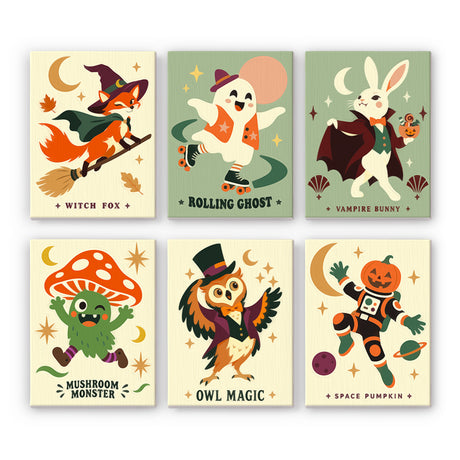 Quirky Halloween Creatures mini paint by numbers – image 7