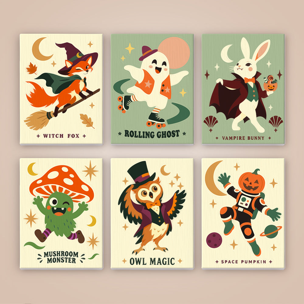 Quirky Halloween Creatures mini paint by numbers – image 8