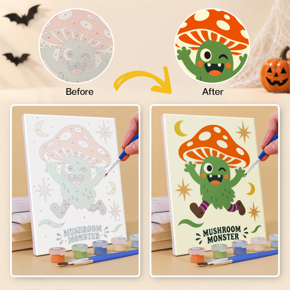 Quirky Halloween Creatures mini paint by numbers – image 10