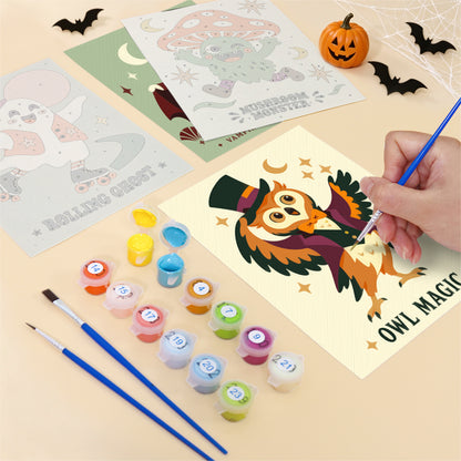 Quirky Halloween Creatures mini paint by numbers – image 12