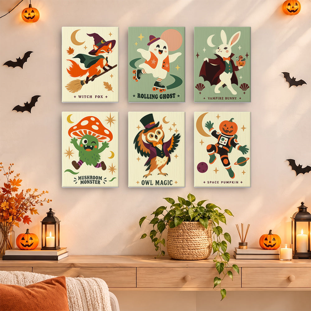 Quirky Halloween Creatures mini paint by numbers – image 14