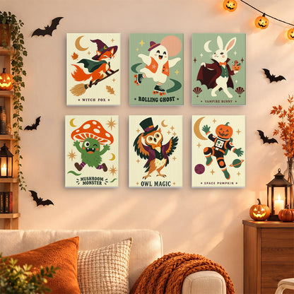 Quirky Halloween Creatures mini paint by numbers – image 15