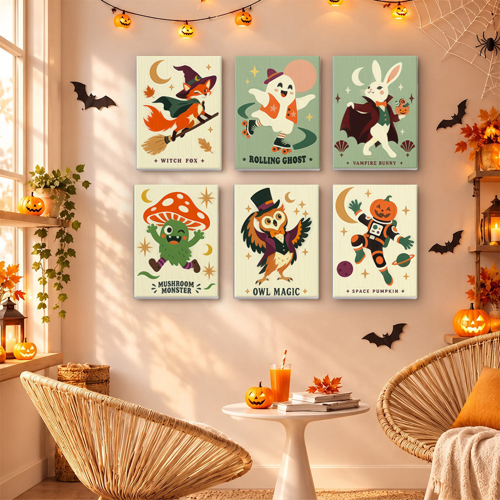 Quirky Halloween Creatures mini paint by numbers – image 16
