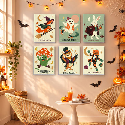Quirky Halloween Creatures mini paint by numbers – image 16