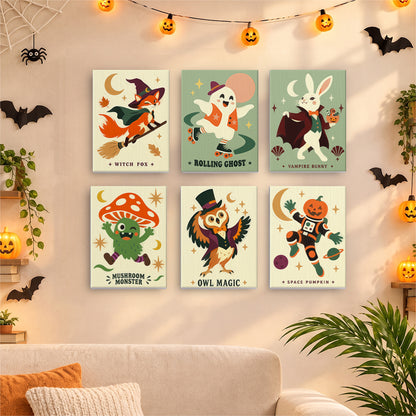 Quirky Halloween Creatures mini paint by numbers – image 17