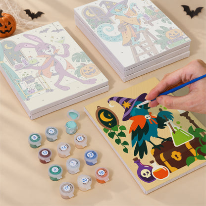 Halloween Potion Lab Animals mini paint by numbers – image 4