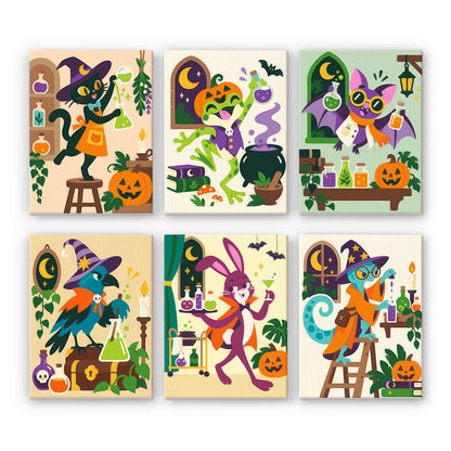 Halloween Potion Lab Animals mini paint by numbers – image 7