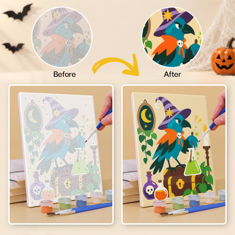 Halloween Potion Lab Animals mini paint by numbers – image 10
