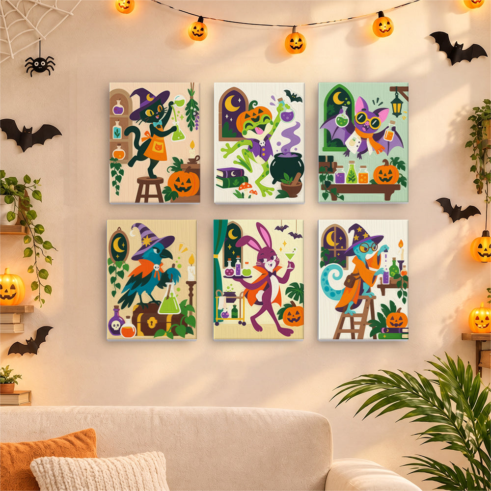 Halloween Potion Lab Animals mini paint by numbers – image 17