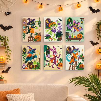 Halloween Potion Lab Animals mini paint by numbers – image 17